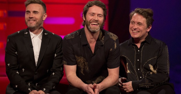 Gary Barlow, Howard Donald und Mark Owen von Take That | Credit: Isabel Infantes / PA / picturedesk.com