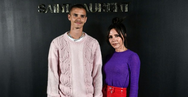 Victoria Beckham mit ihrem Sohn Romeo.