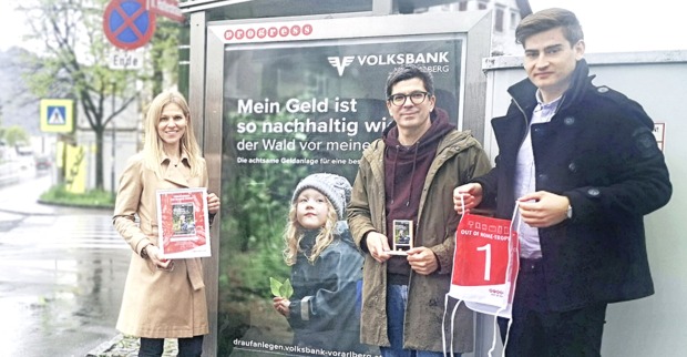 Mirjam Pfundt-Kempkes (Volksbank Vorarlberg), Gerhard Brenndörfer (Konzett &amp; Brenndörfer), Manuel Mathis (Progress Vorarlberg) (v. li.)