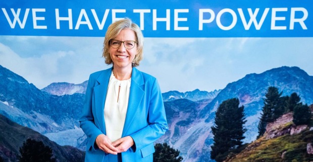 Umweltministerin Leonore Gewessler im Rahmen des Austrian World Summit