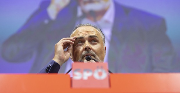 Hans Peter Doskozil bei seiner Rede am SPÖ-Sonderparteitag