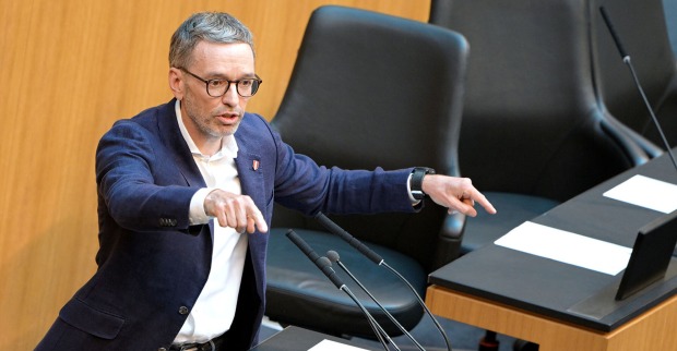 FPÖ-Chef Herbert Kickl im Rahmen einer Sitzung des Nationalrates im Parlament in Wien.