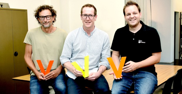 Vorarlberger Kreativpreis-Macher: Marty Rauch, Martin Dechant und Christian Lampert.