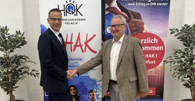 Florian Buchmayr und Franz Hudelist, HAK-Direktoren