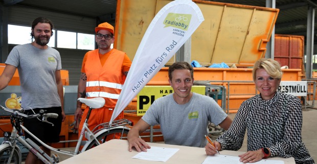 Vertreter des Projekts Bike Kitchen