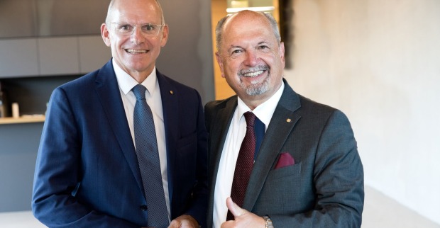 Ralph Müller, Vorstandsvorsitzender, CEO der Wiener Städtischen, und Günther Erhartmaier, Landesdirektor der Wiener Städtischen in OÖ