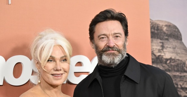 Jackmann mit Ehefrau am Red Carpet