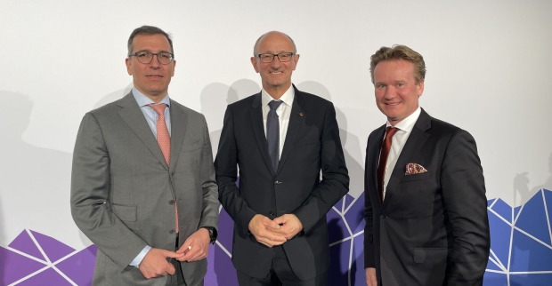 IV Tirol-Präs. Christoph Swarovski, LH Anton Mattle und Bundes-IV-Präs. Georg Knill (v. li.).