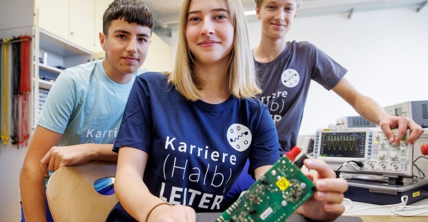 Schüler der Smart Learning Klassen einer HTL