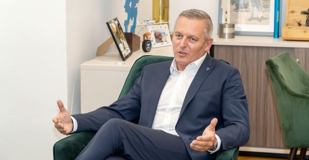 FPÖ-Landesparteiobmann Mario Kunasek im Rahmen eines Interviews mit dem Weekend Magazin