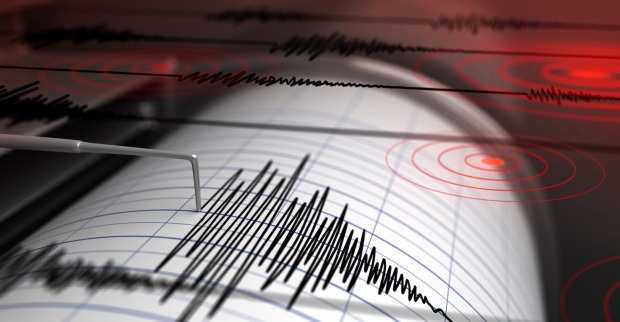 Seismograf schlägt aus