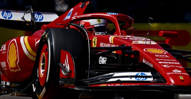 Leclerc Ferrari in Imola