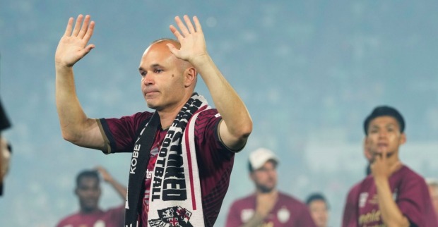 Andres Iniesta bei seinem letzten Spiel für den japanischen Verein Vissel Kobe