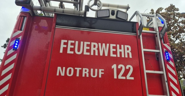 Rückseite eines Feuerwehrwagens