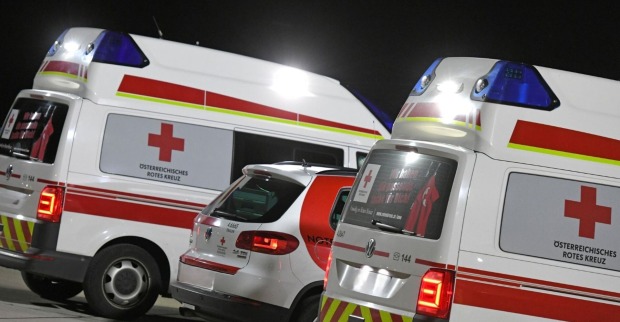 Rettungsfahrzeuge des Roten Kreuzes