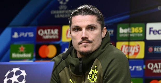 Marcel Sabitzer auf einer Pressekonferenz