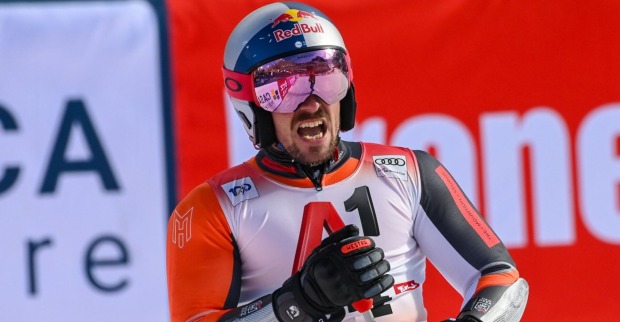 Marcel Hirscher im Sölden Ziellauf
