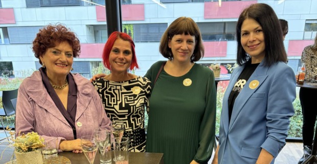Rita Bereuter und das Frühstücksteam Karin Steger, Bettina Stöger und Rymma Koshman (v. li.)