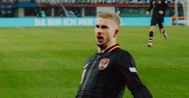 Romano Schmid beim Torjubel gegen Slowenien