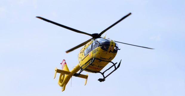 Rettungshubschrauber in der Luft