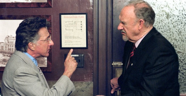 Dustin Hoffman und Gene Hackman in einem Film.