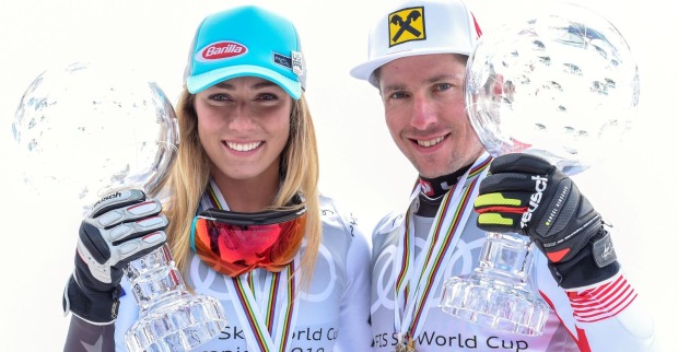 Marcel Hirscher und Mikaela Shiffrin