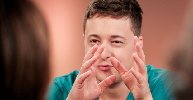 Fritz Jergitsch im TV-Studio