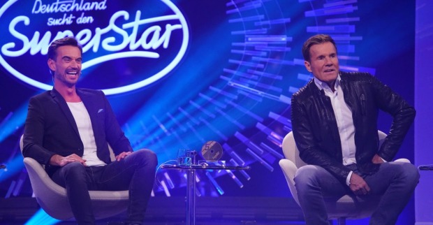 Florian Silbereisen und Dieter Bohlen sitzen im Studio