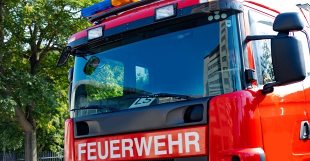 Feuerwehrfahrzeug im Einsatz