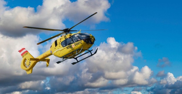 ÖAMTC-Hubschrauber im Einsatz.