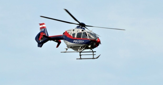 Polizeihubschrauber im Einsatz