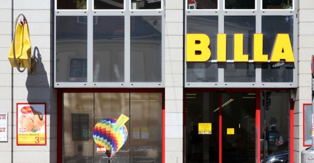 Außenansicht einer Wiener Billa-Filiale