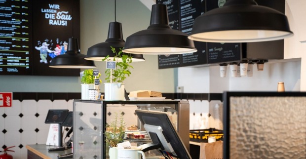 Bestelltresen in einer Swing-Kitchen-Filiale