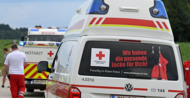 Rettungsteam am Einsatzort.