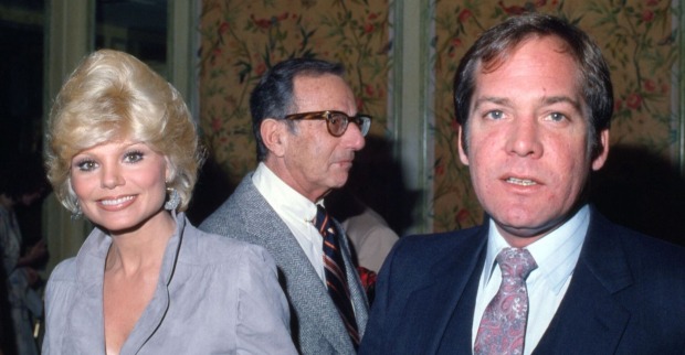 Loni Anderson und Ross Bickell in den 1980er Jahren, während einer Veranstaltung in den USA