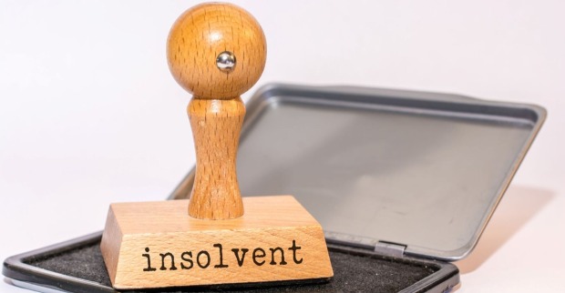 Stempel mit Insolvenzaufdruck