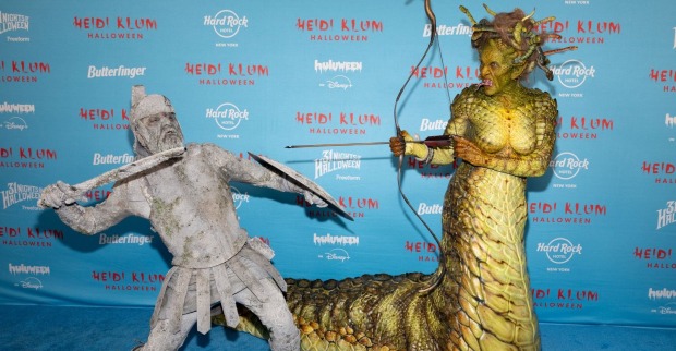 Heidi Klum und Tom Kaulitz in ihren Halloween-Kostümen.