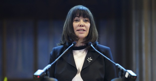 Martha Schultz am Redner-Pult bei einer Veranstaltung der WKÖ, sie übernimmt die Kammer interimistisch als Präsidentin