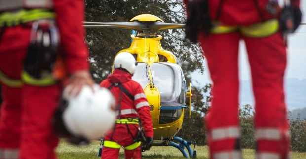 Rettungshubschrauber im Einsatz