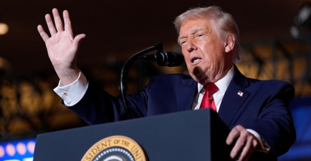 Donald Trump während einer Rede