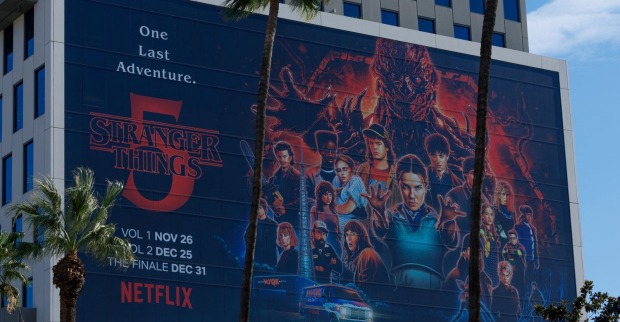 Stranger Things Plakat in Los Angeles
