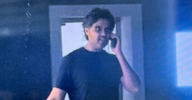 Der Mann, der von der Polizei gesucht wird.