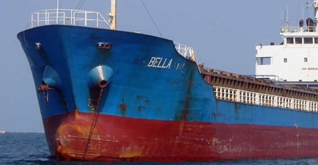 Achivbild des Öltankers Bella 1 auf hoher See