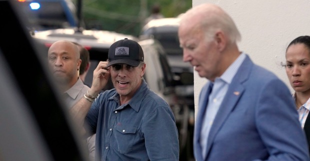 Hunter Biden neben seinem Vater Joe Biden