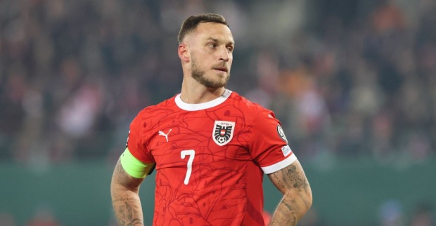 Marko Arnautović im ÖFB-Trikot während eines Spiels – Fußballstar sorgt mit Präsidenten-Video und Wahlkampf-Clip für Aufsehen