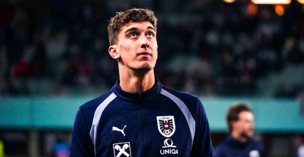 Florian Wiegele beim Aufwärmen vor einem ÖFB-Spiel.