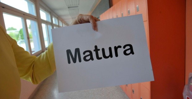 Matura- oder Reifeprüfung in der Schule, die Abschlussprüfung in der Schule.