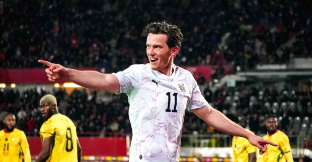 Michael Gregoritsch beim Testspiel gegen Ghana.