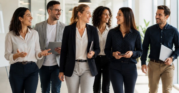 Team engagierter Frauen und Männer | Credit: Trainingday