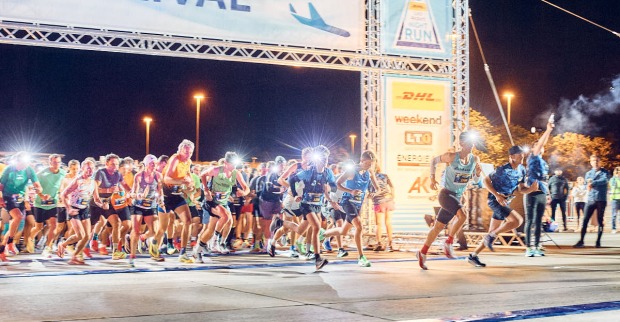 Start des DHL Linz Airport Nightrun